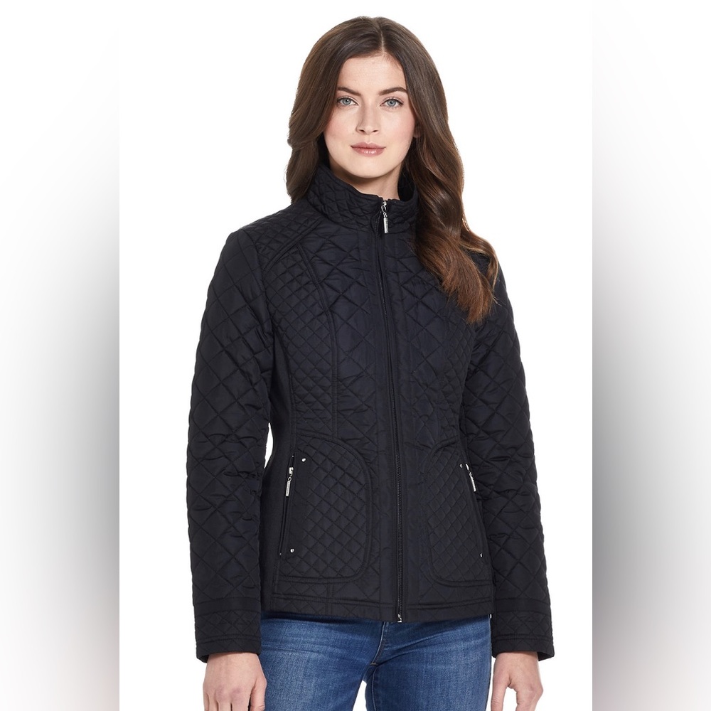 Womens Weather cast Moto Quilted Jacket